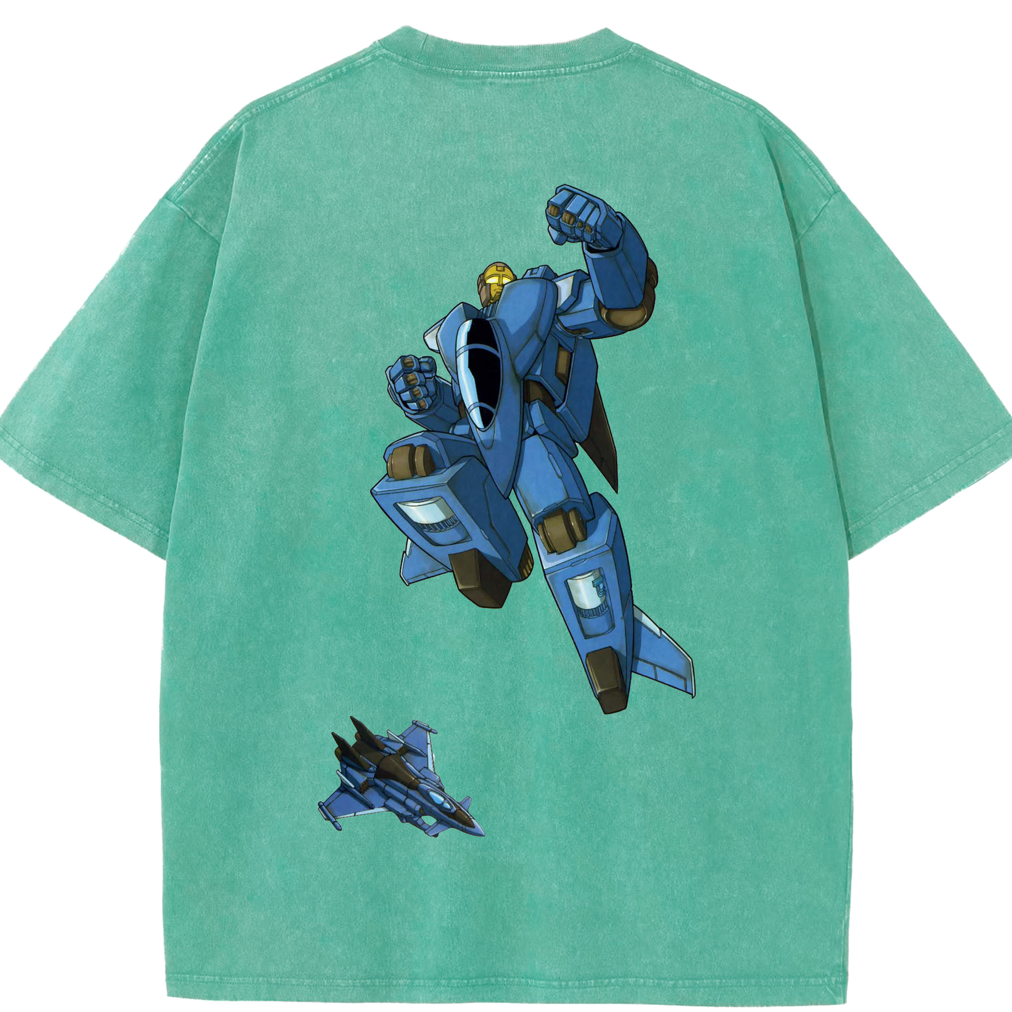 （画像用）  綿100% ヴィンテージ風 半袖Tシャツ（背面プリント）